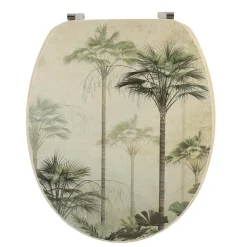 Abattant WC 18 pouces façon bois Palmiers Florida