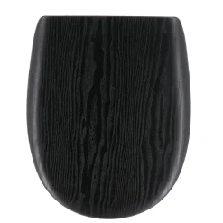 Abattant WC 18 pouces MDF Façon Bois Scandi Noir