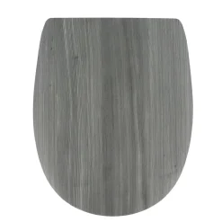 Abattant WC 18 pouces MDF Façon Lambris Gris