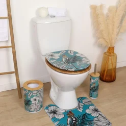 Abattant WC 18 pouces MDF Jungle Fever Bleu