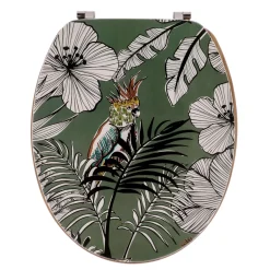 Abattant WC 18 pouces MDF Jungle Fever Vert kaki
