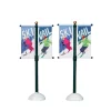 Accessoire Lemax (H10 cm) Lot de 2 poteaux avec bannières Ski Vail