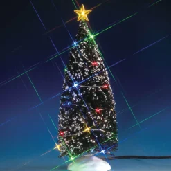 Accessoire Lemax (H25 cm) Sapin enneigé lumineux à piles