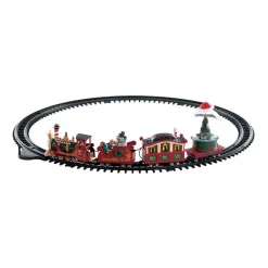 Accessoire Lemax à piles Petit train musical North Pôle