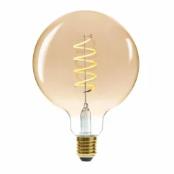 Ampoule lumineuse Glode torsadé Ambre