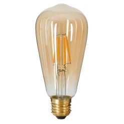 Ampoule lumineuse (H14 cm) Larme Ambre