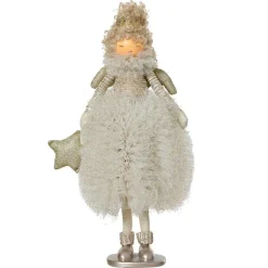 Ange de Noël debout (H43 cm) Etoile scandinave Dorée