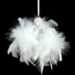 Ange à suspendre (H5,5 cm) Couronne Blanc