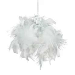 Ange à suspendre (H5,5 cm) Couronne Blanc