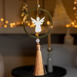 Ange à suspendre (H8 cm) Zaya Camel