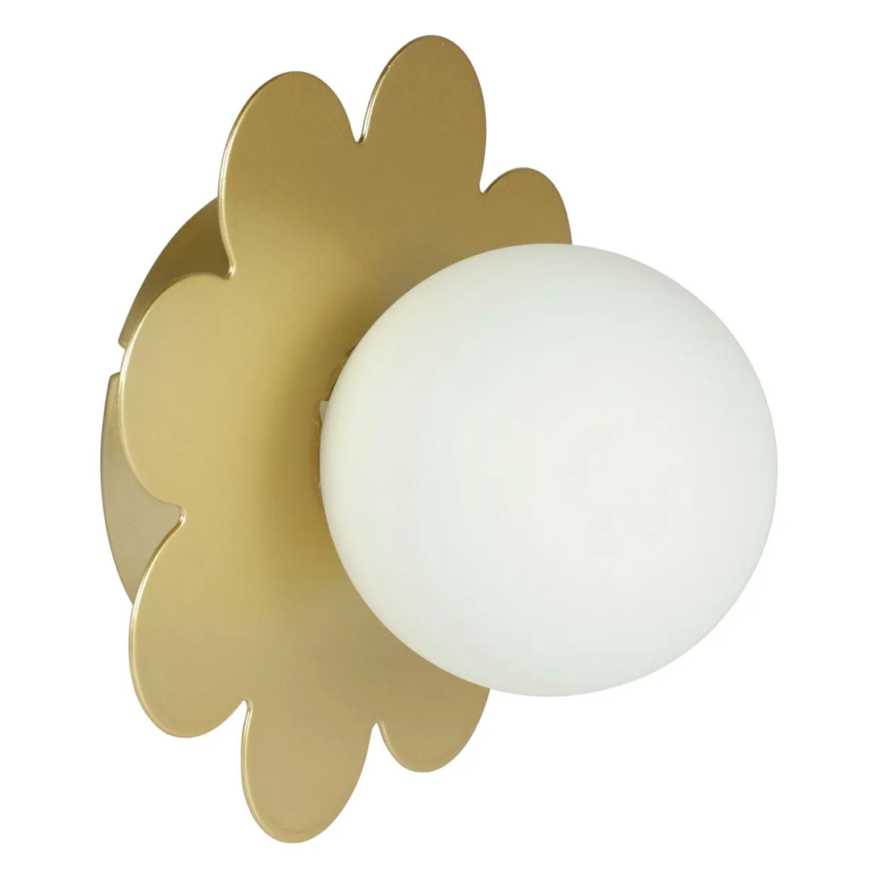 Applique murale métal (D15 cm) Nacre Dorée