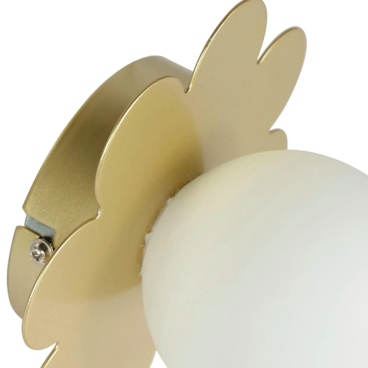 Applique murale métal (D15 cm) Nacre Dorée