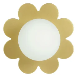 Applique murale métal (D15 cm) Nacre Dorée