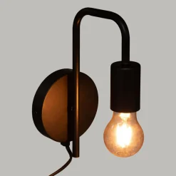 Applique murale métal (H25 cm) Keli Noir