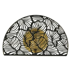 Applique murale métal (24 x 15,5 cm) Calathea Noire