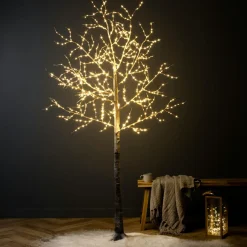 Arbre lumineux 750 LED (H220 cm) Bouleau Blanc chaud