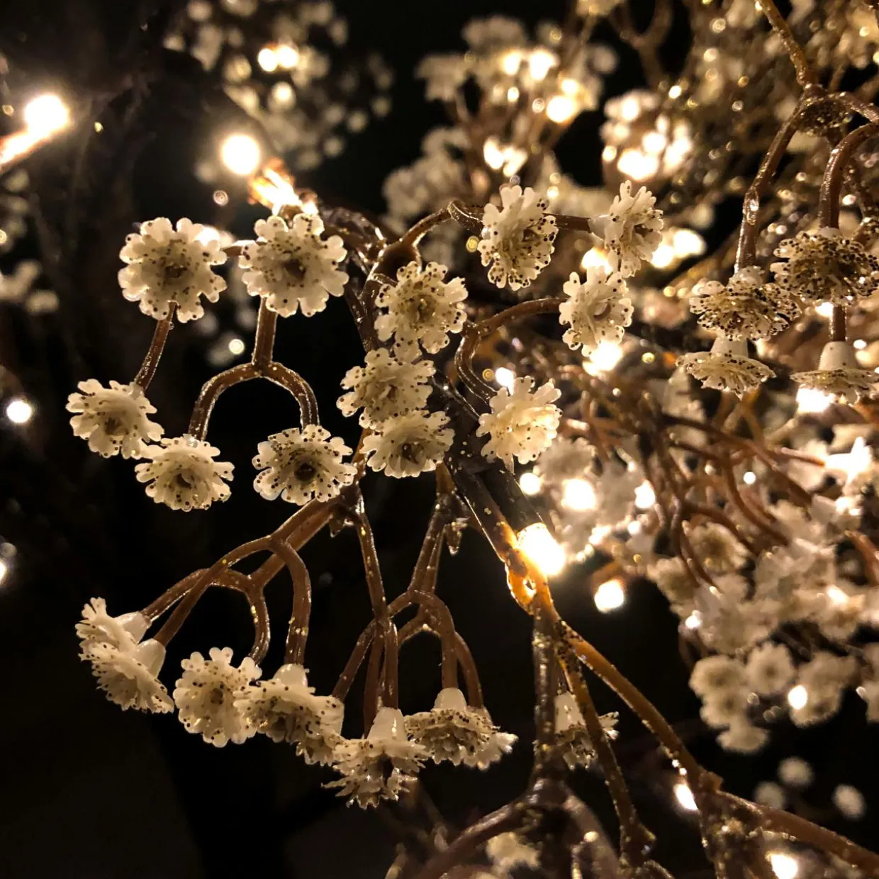 Arbre lumineux 126 LED (H150 cm) Cerisier en fleurs Blanc chaud