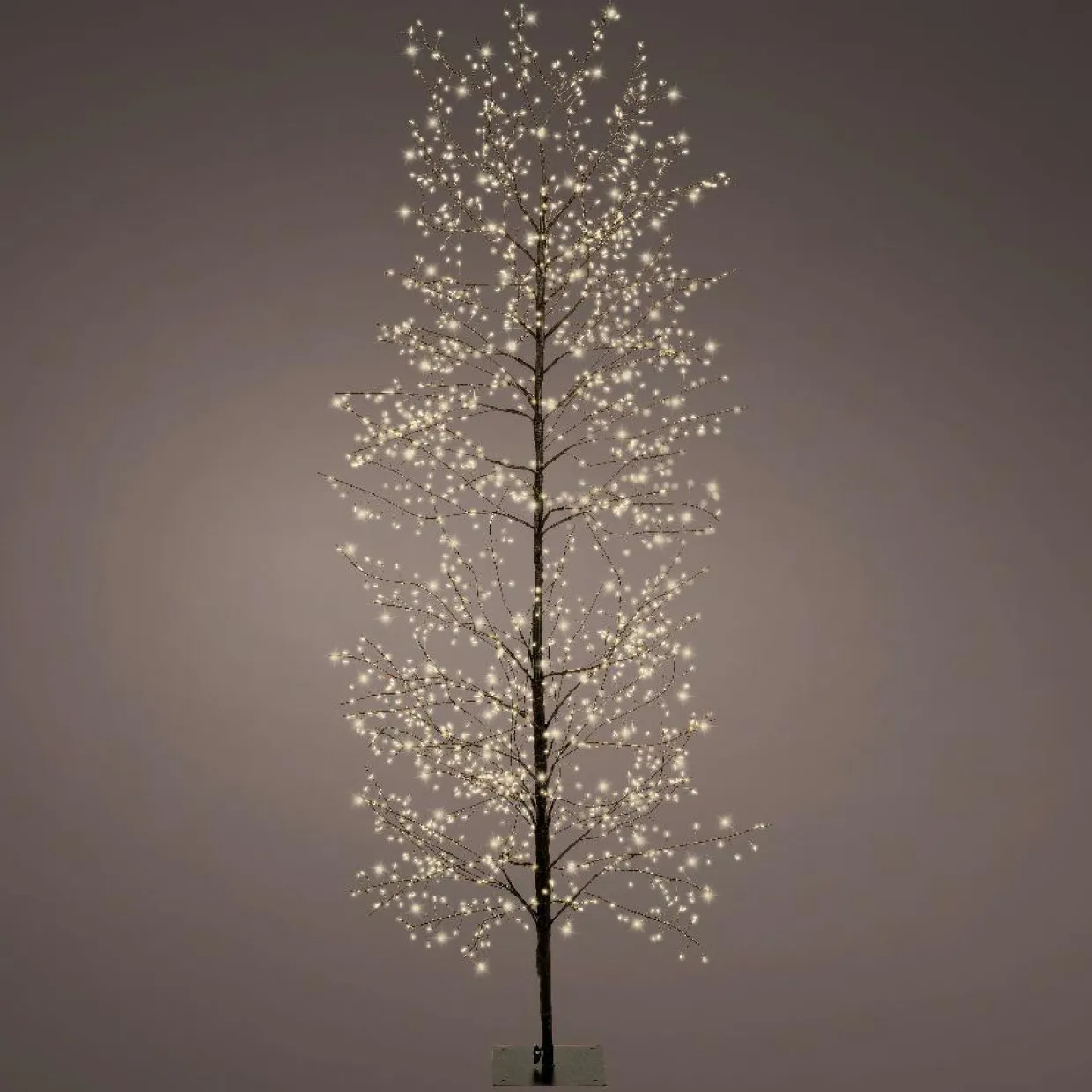 Arbre lumineux 1755 LED (H175 cm) Christmas Luxe Noir et blanc chaud