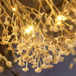 Arbre lumineux 180 LED (H180 cm) Gypsophile givré Blanc chaud