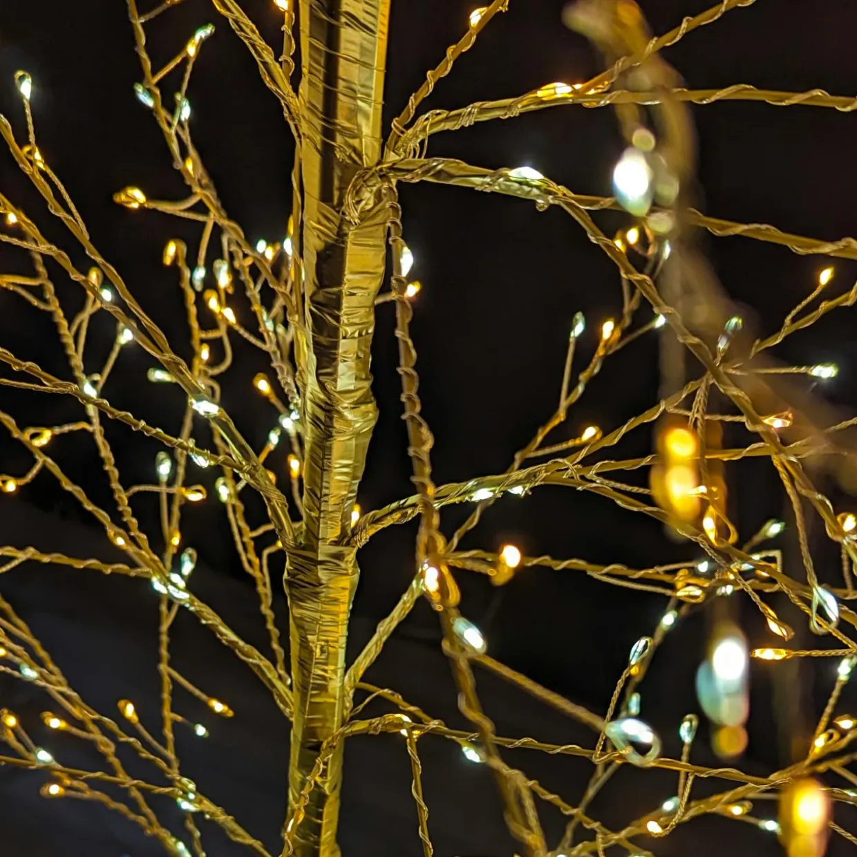 Arbre lumineux 720 LED (H180 cm) Holly Platane Blanc et blanc chaud