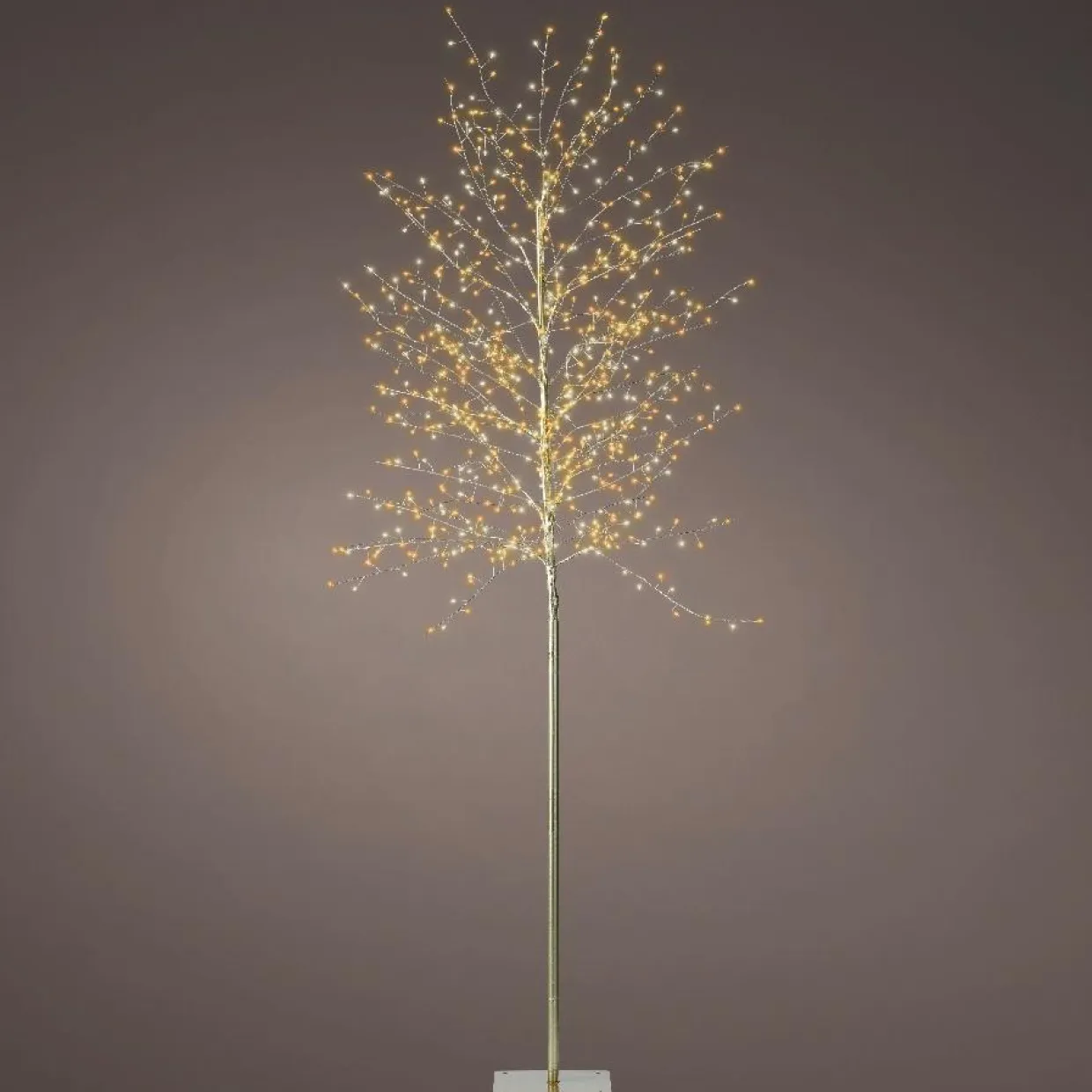 Arbre lumineux 720 LED (H180 cm) Holly Platane Blanc et blanc chaud