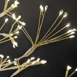 Arbre lumineux 672 LED (H180 cm) Holly Tilleul Blanc et blanc chaud