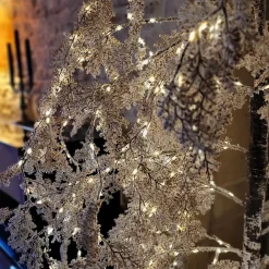 Arbre lumineux 600 LED (H200 cm) Saule pleureur Fleur Blanc