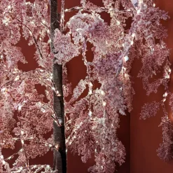 Arbre lumineux 600 LED (H200 cm) Saule pleureur Fleur Rose