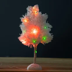 Arbre lumineux à piles 16 LED (H22 cm) Christmas Multicolore