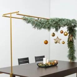 Barre de table réglable double (L142 à 240 cm) pour Décoration Or