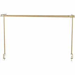 Barre de table réglable double (L142 à 240 cm) pour Décoration Or