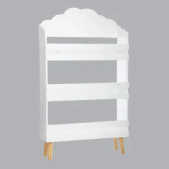 Bibliothèque enfant bois (H100 cm) Nuage Blanche