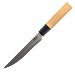 Bloc de 5 couteaux bambou Naturel