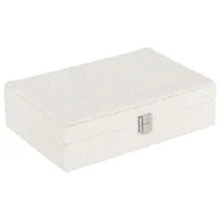 Boite à bijoux bouclette (28 x 19 cm) Loe Blanche