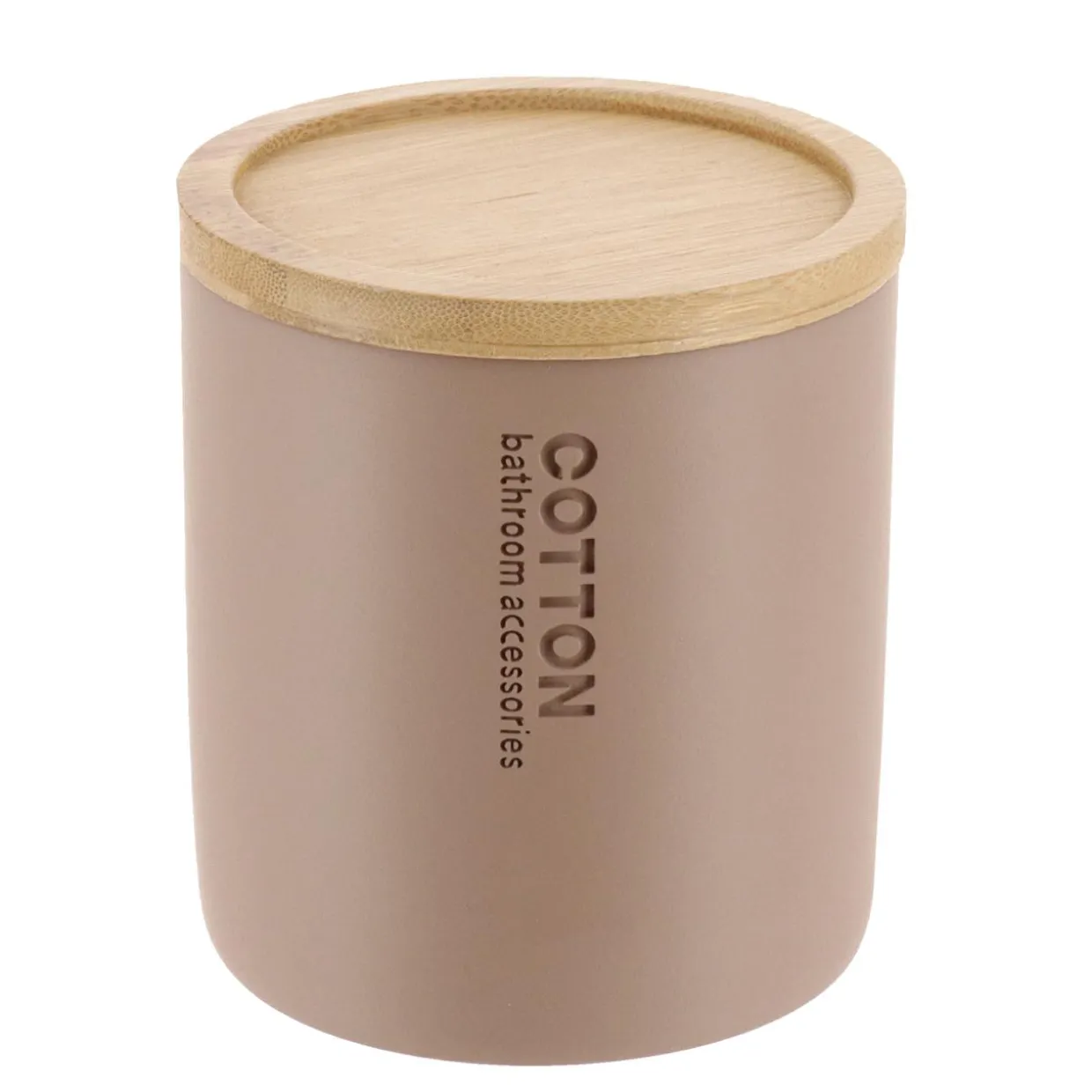 Boite à coton Purebamboo Cappuccino