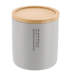 Boite à coton Purebamboo Gris clair
