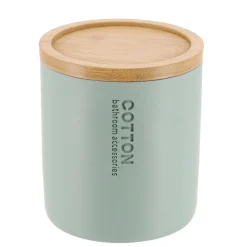 Boite à coton Purebamboo Vert eucalyptus