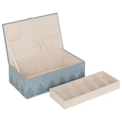 Boite à couture bois (30 x 10 cm) Wild Bleue