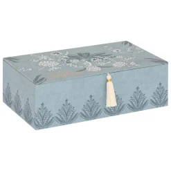 Boite à couture bois (30 x 10 cm) Wild Bleue