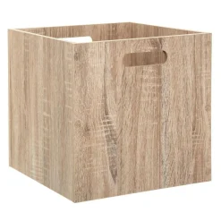 Boite de rangement (31 x 31 x 31 cm) Mano bois Naturel