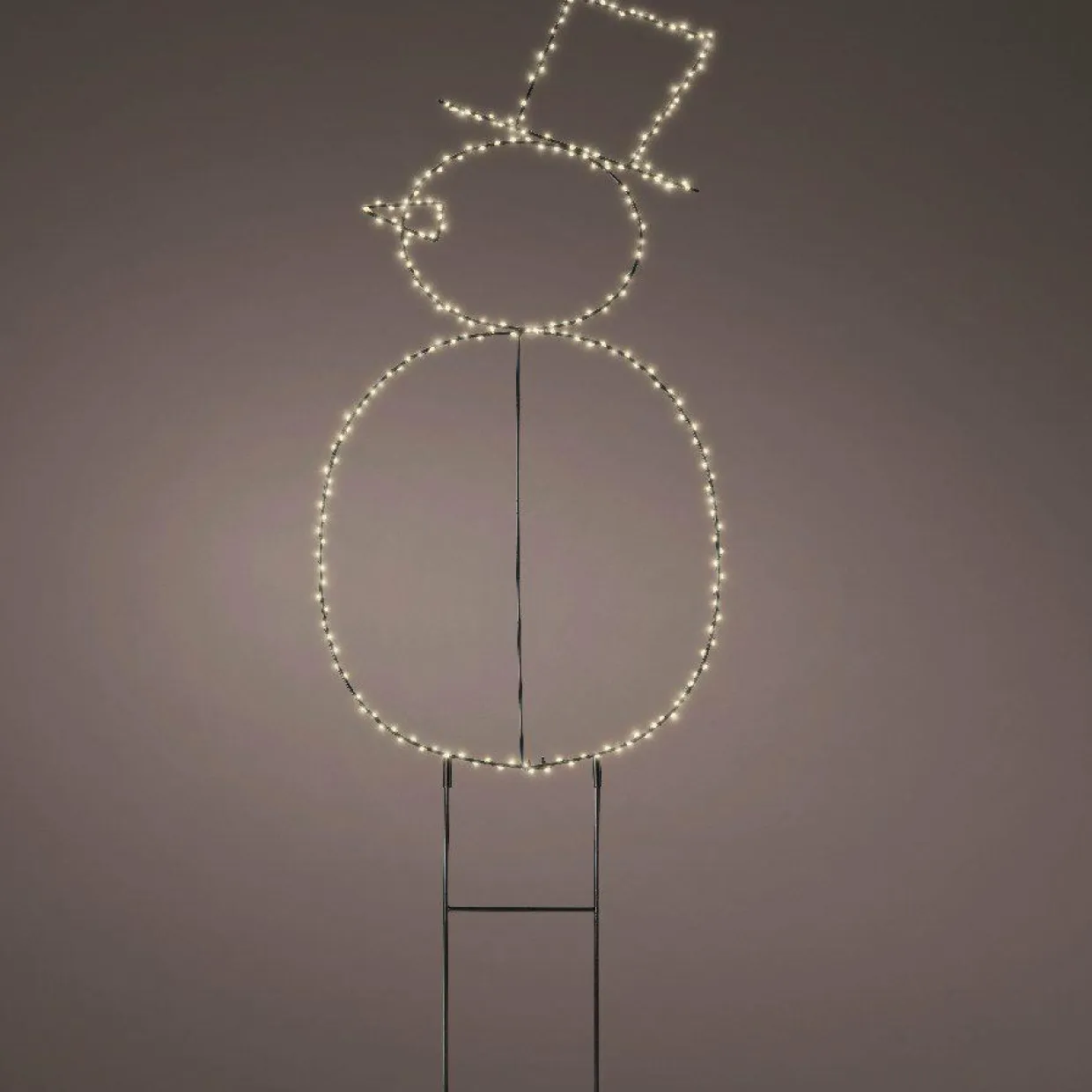 Bonhomme de neige lumineux 250 LED (H77 cm) Freeze Blanc chaud