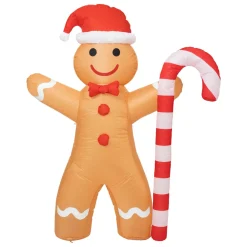 Bonhomme Pain d'épices Gonflable (H140 cm) Sucre d'orge