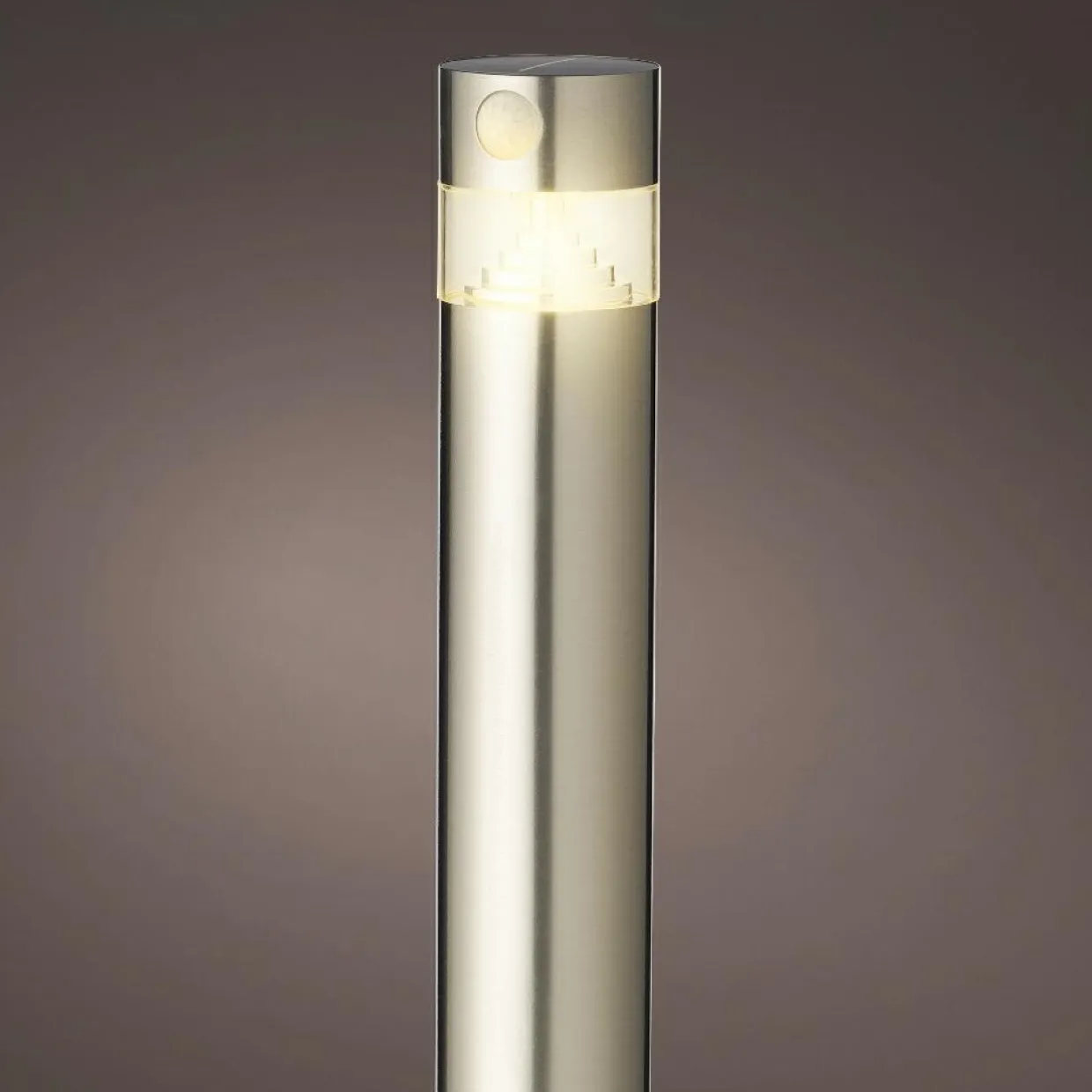 Borne de jardin solaire 150 lumens (H50 cm) Premium Argent