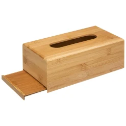 Boîte à mouchoirs en bambou Naturel
