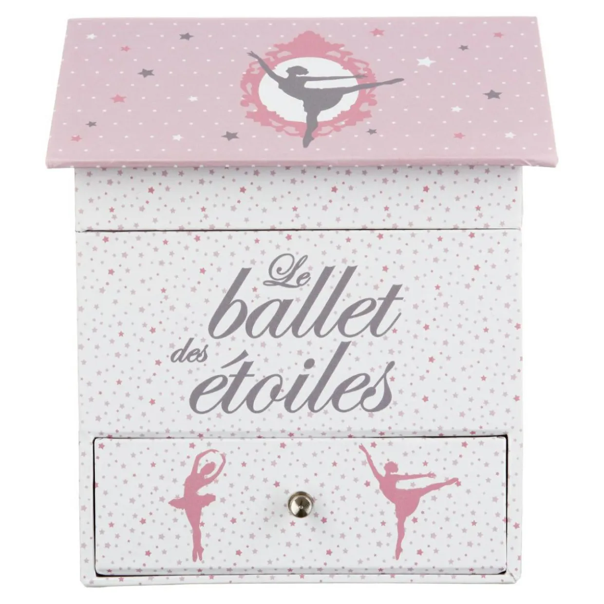 Boîte à musique enfant (H16 cm) Ballerine Rose