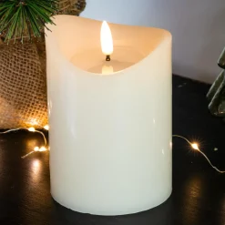 Bougie à piles LED (H12 cm) Axelle Blanc