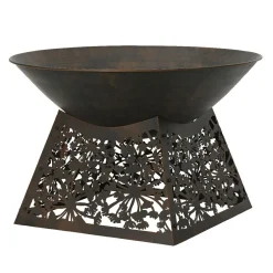 Braséro d'extérieur (D75 x H48 cm) Veracruz Brun antique