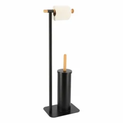 Brosse et dérouleur papier toilette Bambou Noir