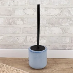 Brosse WC grès laqué Pietra Bleu
