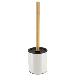 Brosse WC métal Purebamboo Blanc